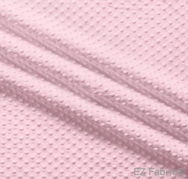 58" - Touch Textiles - Minky Dot - Candy Pink - 100% Polyester
