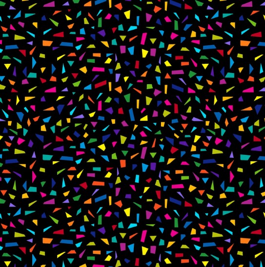 44" - Riley Blake - Snips of Color - "Black" - 100% Cotton
