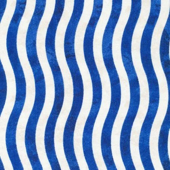 44" -Valor Stripe - "Blue/White" - 100% Cotton