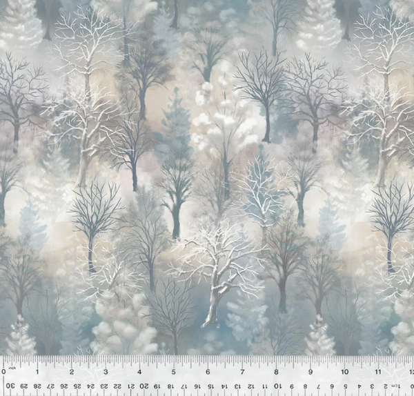 44" - Windham Fabrics - Winter Woods- "Night Flurries" - 100% Cotton
