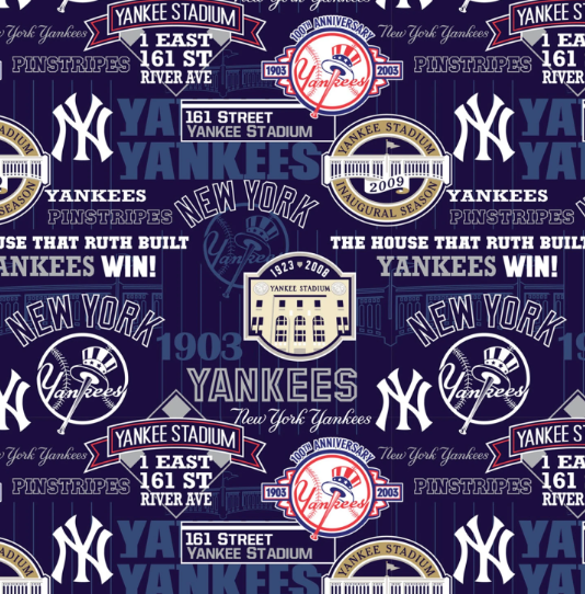44" - New York Yankees - 100% Cotton