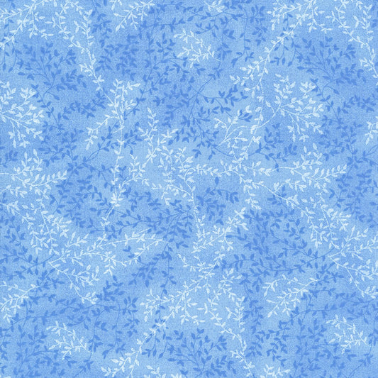 108" Vine Tonal - "Blue" - 100% Cotton