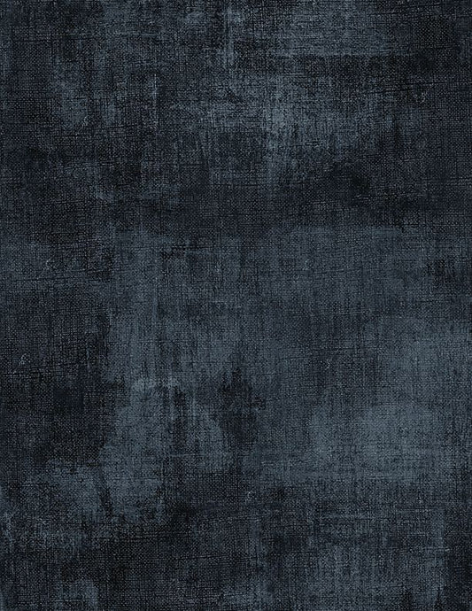 108"- Wilmington Prints - Dry Brush -  "Dark Blue"  - 100% Cotton