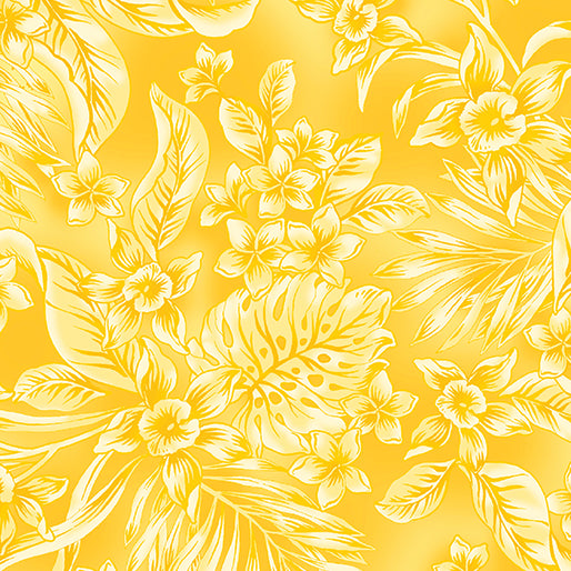 108"-Benartex "Oasis Yellow" -3 yd Cut -100%-Cotton