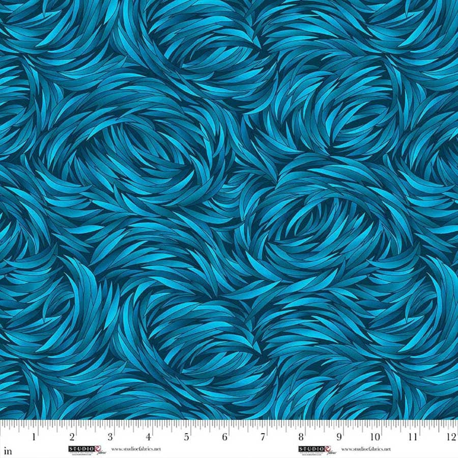 108"  - Studio e - Tempest - "Turquoise" -  100% Cotton