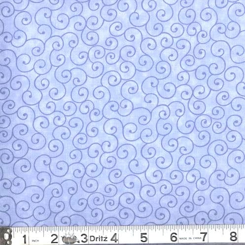 108" -Tilt a Whirl - Lt. Blue  - 100% Cotton
