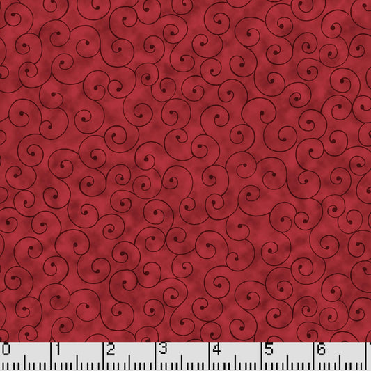108" -Tilt a Whirl - Ruby  - 100% Cotton