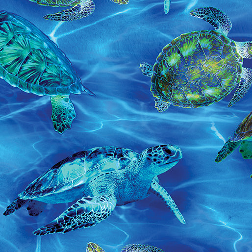 108"- Benartex -  "Sea Turtle Haven"  - 100% Cotton
