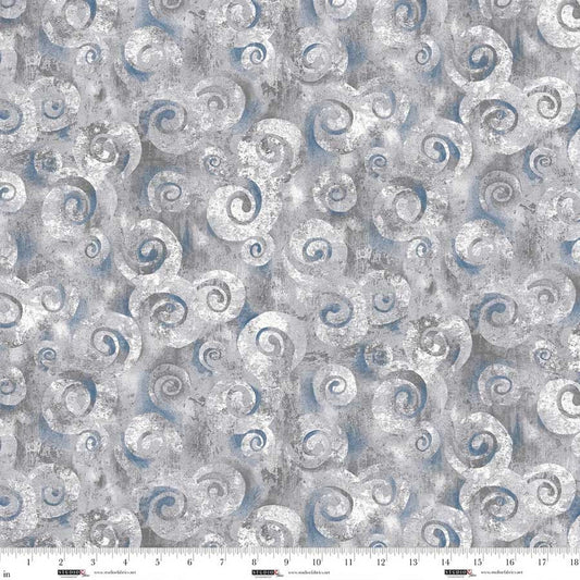118"  - Studio e - "Pigeon Swirl Texture" -  100% Cotton