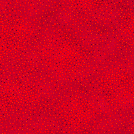 44"  - QT Fabrics-  " Spotsy"  Red -  100% Cotton