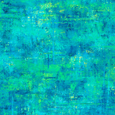 44"  - QT Fabrics-  " Mottled Blender"  Turquoise -  100% Cotton