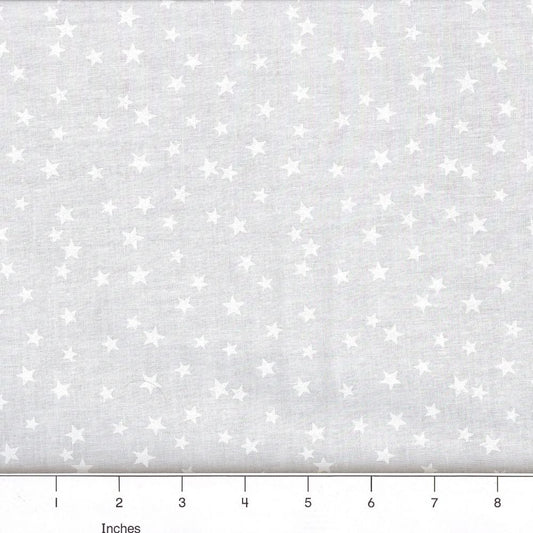 44" - Lucky Stars - White On White