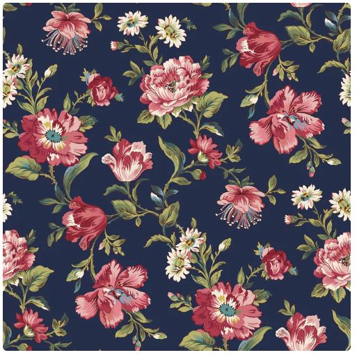 Marcus Fabrics - Midnight Meadow - 24"x44"-100%-cotton-quilting-fabric