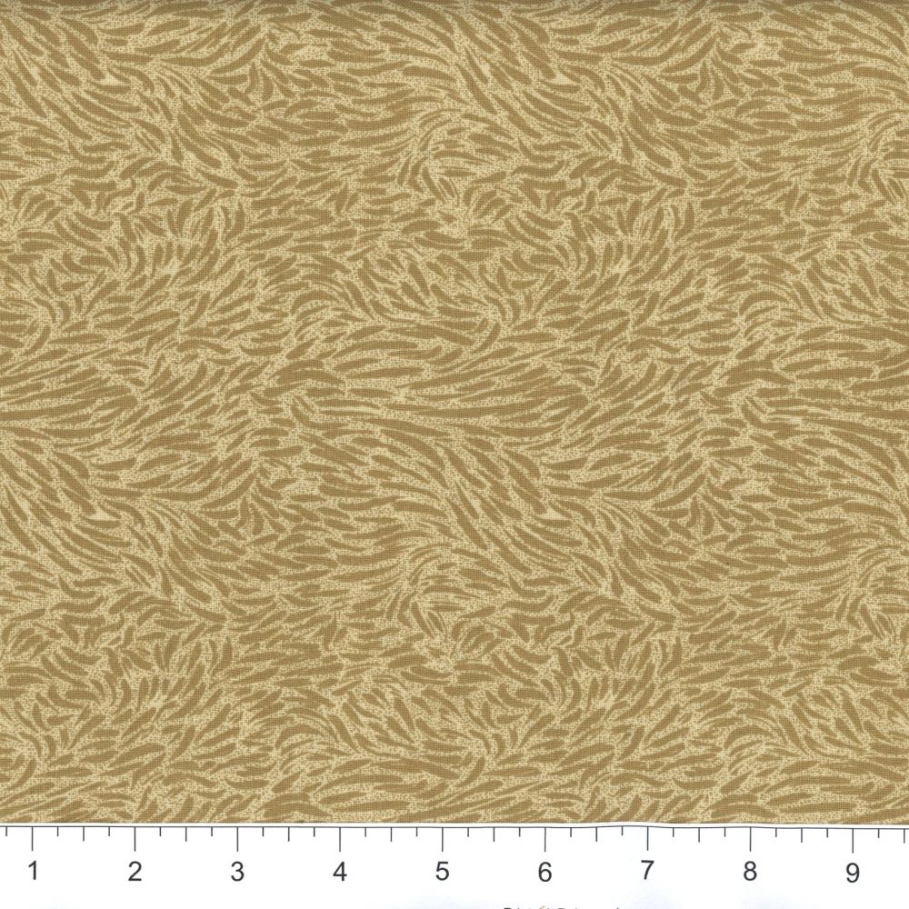 44" - Strokes - Camel - 100% Cotton