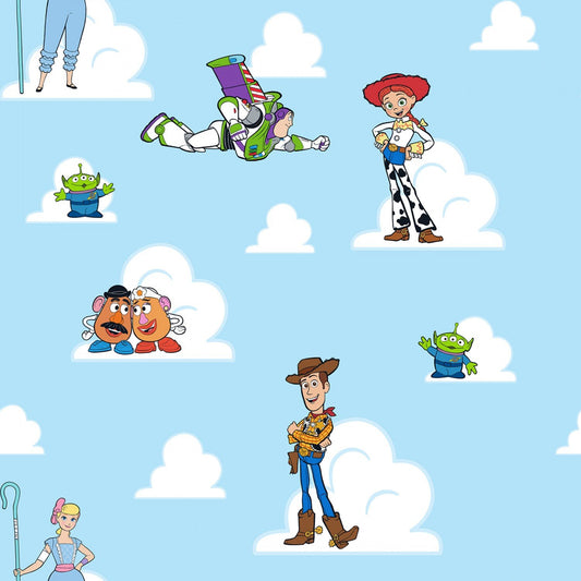 44"  - "Toy Story Friends Sketch" - 100% Cotton