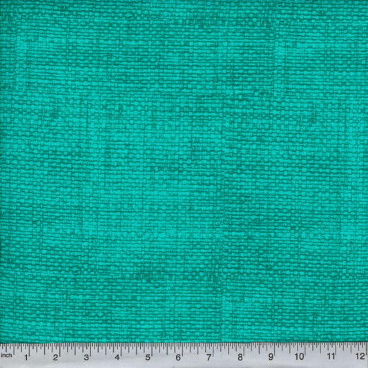 44"  -Burlap - "Teal" - 100% Cotton