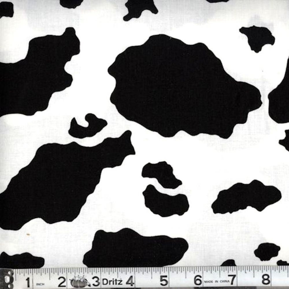44"  -Cow Print- 100% Cotton