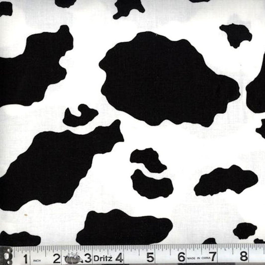 44"  -Cow Print- 100% Cotton