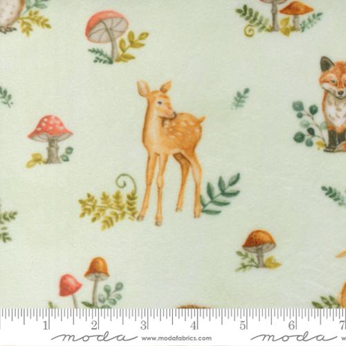 44" - Moda - Cuddle - "Effie Woods Cuddle Mint"  - 100% Polyester