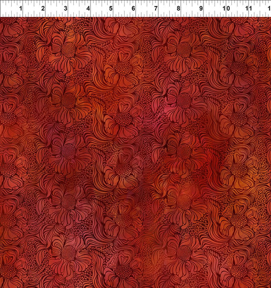 44" In The Beginning Fabrics -  Dear Clara  - "Red Lush" -  100% Cotton