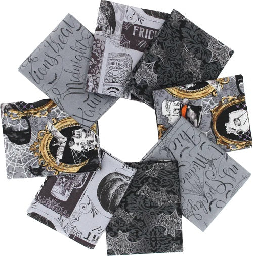 Andover - Fat Quarters - "Mystery Manor" -18"x 22" -8 pcs