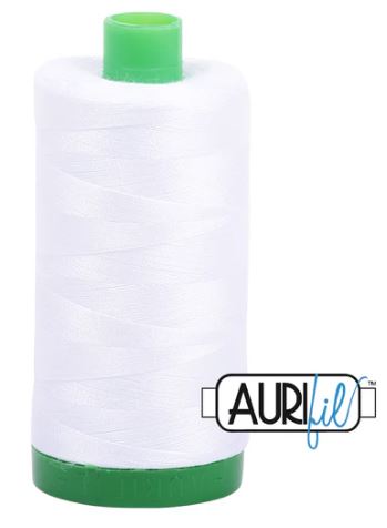 Aurifil 1094yd Natural White 40wt 100% Cotton