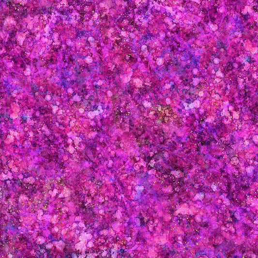 44"  - Digitally Printed Batik "Pink/Purple" - 100% Cotton