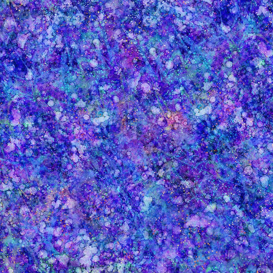 44"  - Digitally Printed Batik "Blue" - 100% Cotton