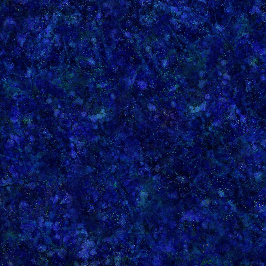 44"  - Digitally Printed Batik "Blue/Purple" - 100% Cotton
