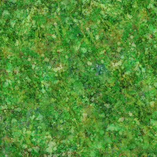 44"  - Digitally Printed Batik "Green" 33- 100% Cotton