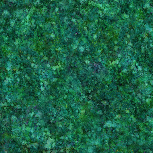 44"  - Digitally Printed Batik "Green2" - 100% Cotton