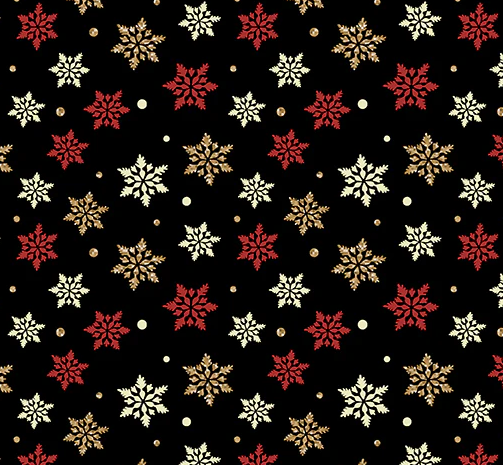 44"  -Benartex Fabrics-"Snowflake Splendor" - 100% Cotton