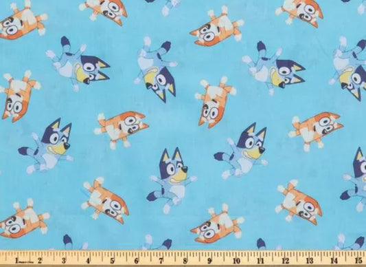 44"-Bluey and Bingo -100% cotton