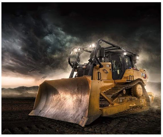 Panel -"CAT Dozer"  - Riley Blake - 36"x 44"- 100% Cotton