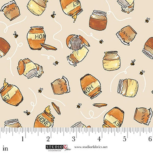 44"  - Studio e -  "Classic Winnie"  - Taupe -  100% Cotton