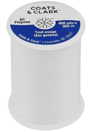 Coats and Clark 230A White 35wt 400yds 100% Polyester
