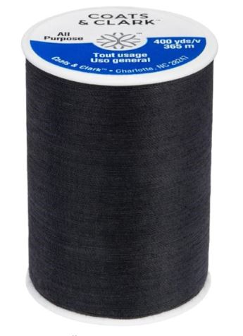 Coats and Clark 230A Black 35wt 400yds 100% Polyester