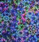 108"-Dancing Dahlias-Multicolor 100% Cotton