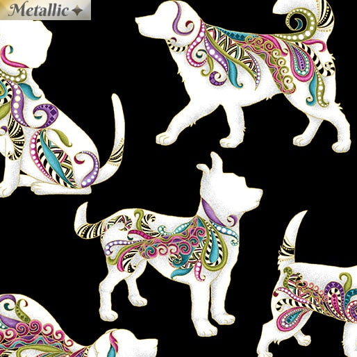 10"x10" Layer Cake -42 pcs Benartex - "Dog On It"  100%-cotton quilting fabric