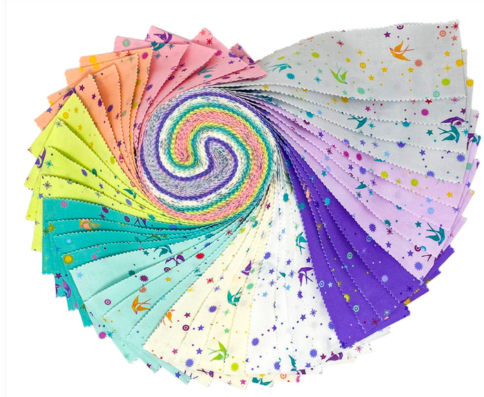 Tula Pink-Jelly Roll -"Fairy Dust"- 2.5 x-44 - 40-pcs