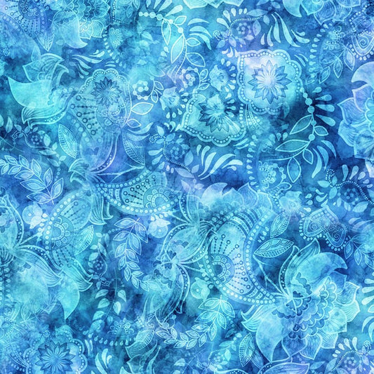 44"  - Fairy Tale "Lt Blue" - 100% Cotton