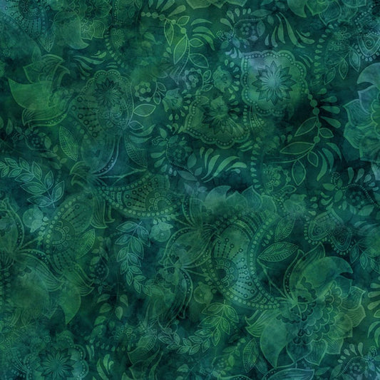 44"  - Fairy Tale  "Dk Green 31" - 100% Cotton