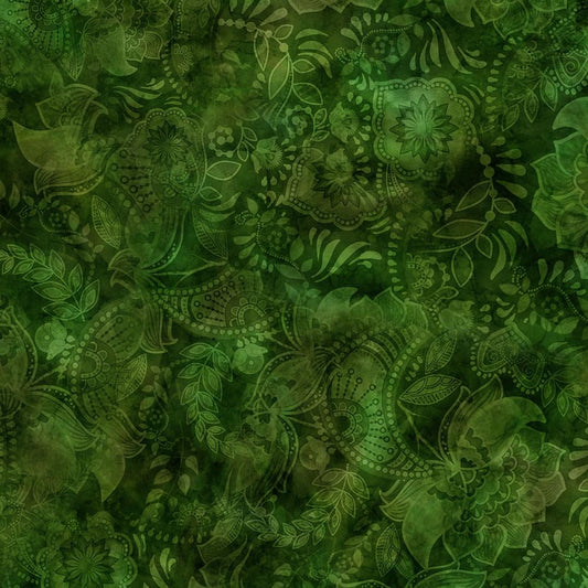 44"  - Fairy Tale  "Green 33" - 100% Cotton