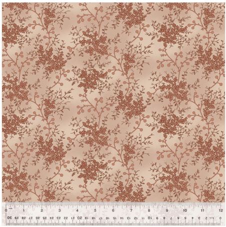 44"  - Windham Fabrics " Garden Tales - Blush" - 100% Cotton