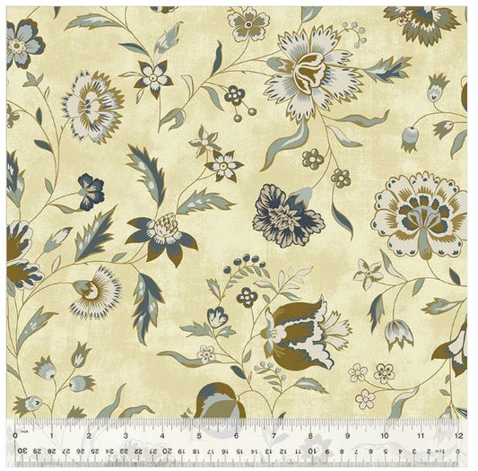 44"  - Windham Fabrics " Garden Tales - Moonstone" - 100% Cotton