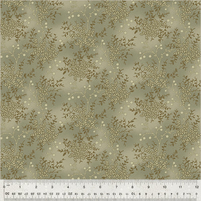 44"  - Windham Fabrics " Garden Tales - Mushroom" - 100% Cotton
