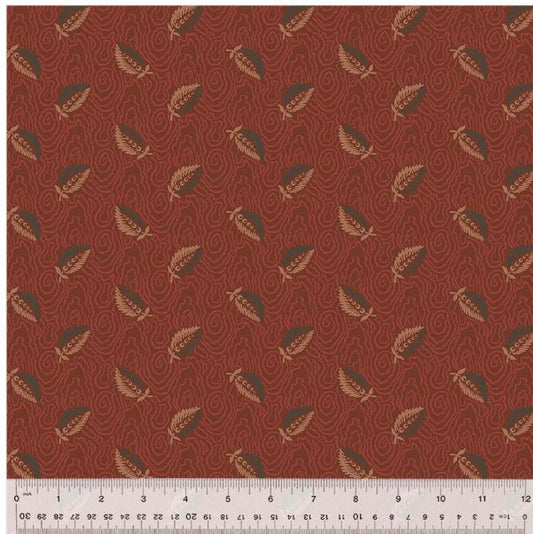 44"  - Windham Fabrics " Garden Tales - Ruby Feathers" - 100% Cotton