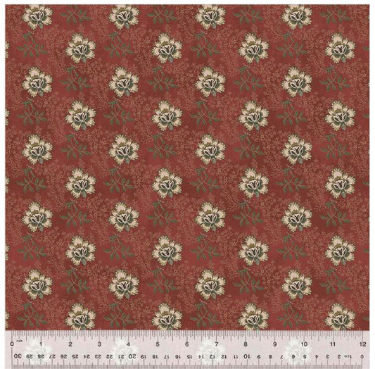 44"  - Windham Fabrics " Garden Tales - Ruby Garden" - 100% Cotton