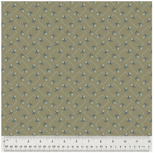 44"  - Windham Fabrics " Garden Tales - Taupe" - 100% Cotton