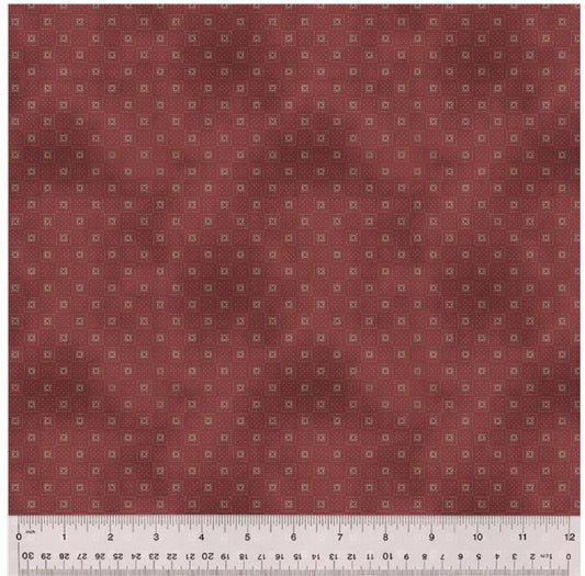44"  - Windham Fabrics " Garden Tales - Wine" - 100% Cotton